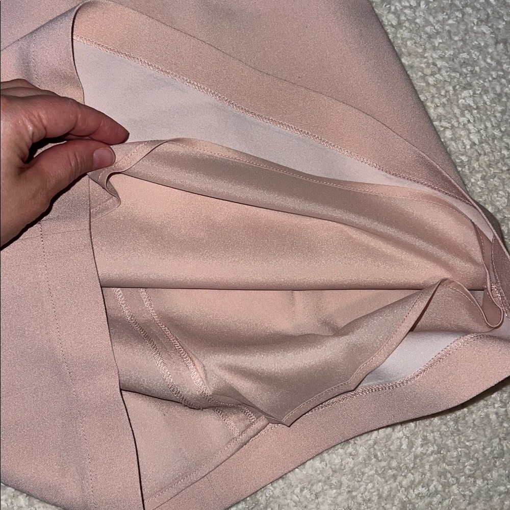 BCBGMaxAzria Blush Pink Mini Peplum Dress - Picture 5 of 7
